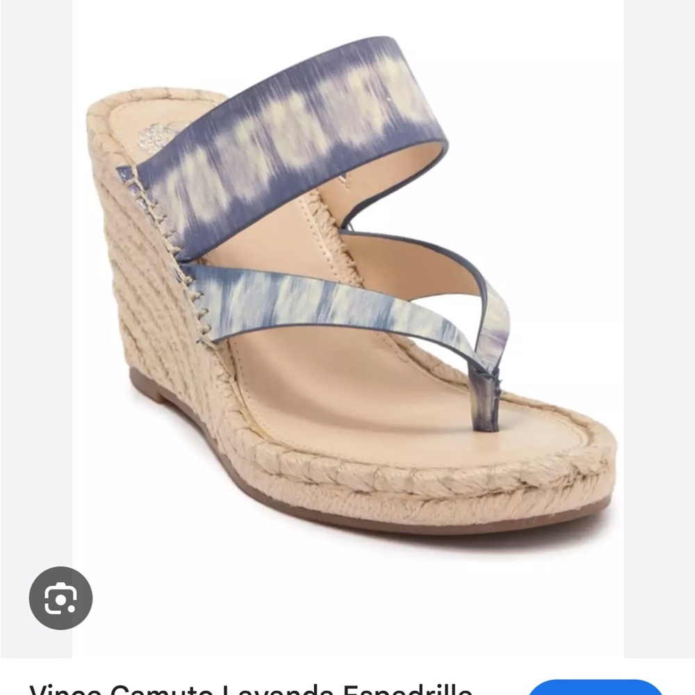NEVER WORN Vince Camuto blue wedges